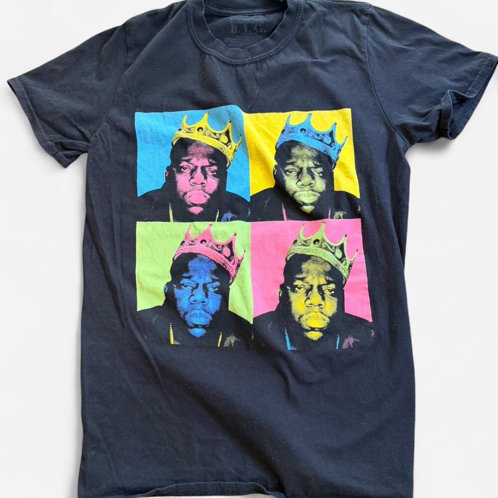 The Notorious B.I.G. Pop Art Graphic Tee Small Streetwear Biggie Shirt